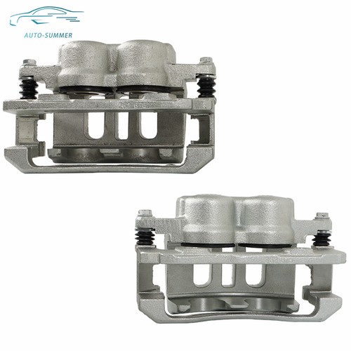 Front LH & RH Brake Calipers w/ Bracket For 03-11 Mercury Ford Lincoln Town Car - Picture 5 of 10