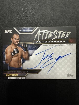 JUNIOR DOS SANTOS -UFC KNOCKOUT 2024 - ATTESTED ''CIGANO'' AUTO