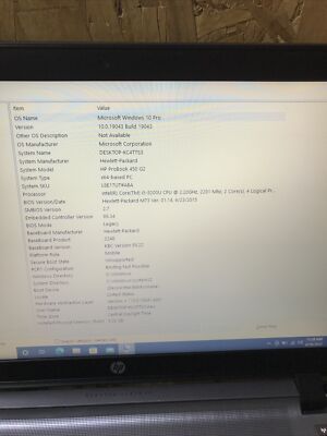 HP ProBook 450 G2 i5-4210U@1.70GHz 8 GB RAM 500 GB HD Windows 10