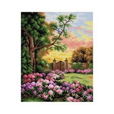 Printed Canvas for Needlepoint Tapestry Orchidea "Secret Garden" 2265M