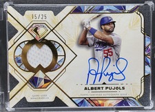 2025 Topps Diamond Icons Albert Pujols Relic Auto Jersey Gold #D /25 Dodgers