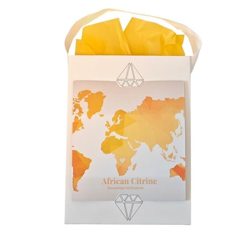 9ct Citrine Dangle Earrings Yellow Gold Dangle Hook Natural Gemstones Boxed - Imagen 6 de 12