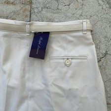 Brand New Ralph Lauren Purple Label Wool Blend Belted Slack Pants