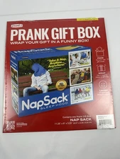JOKE GIFT BOX fake empty box to wrap your gift Prank Box NAP SACK SLEEP HOOD