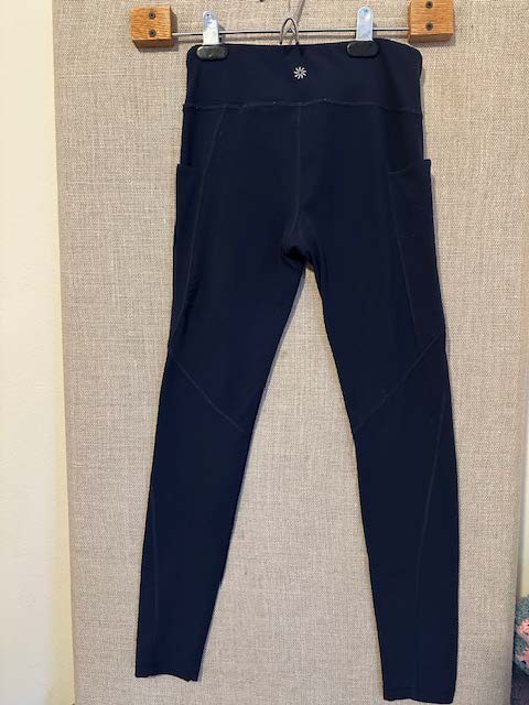 Athleta Girl Navy High Rise Stash Your Treasures Tight Leggings, Large 12 