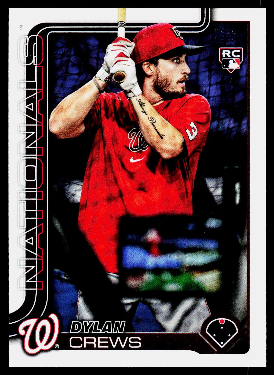 2025 Topps Rookie Variations Dylan Crews #74 Washington Nationals
