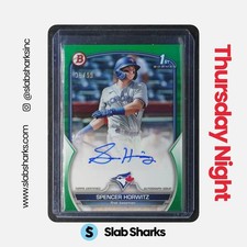 2023 BOWMAN #PPA-SH SPENCER HORWITZ AUTO GREEN 1ST PROSPECT /99
