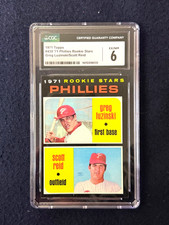 1971 Topps #439 Phillies Rookie Stars Greg Luzinski Scott Reid CGC 6 Looks Nicer