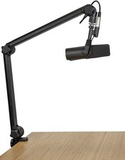 Frameworks Deluxe Desk-Mounted Microphone Podcast Boom Stand with XLR Cable