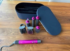 Dyson Airwrap Complete Styler – Nickel/Fuchsia With Attachments & Case Authentic
