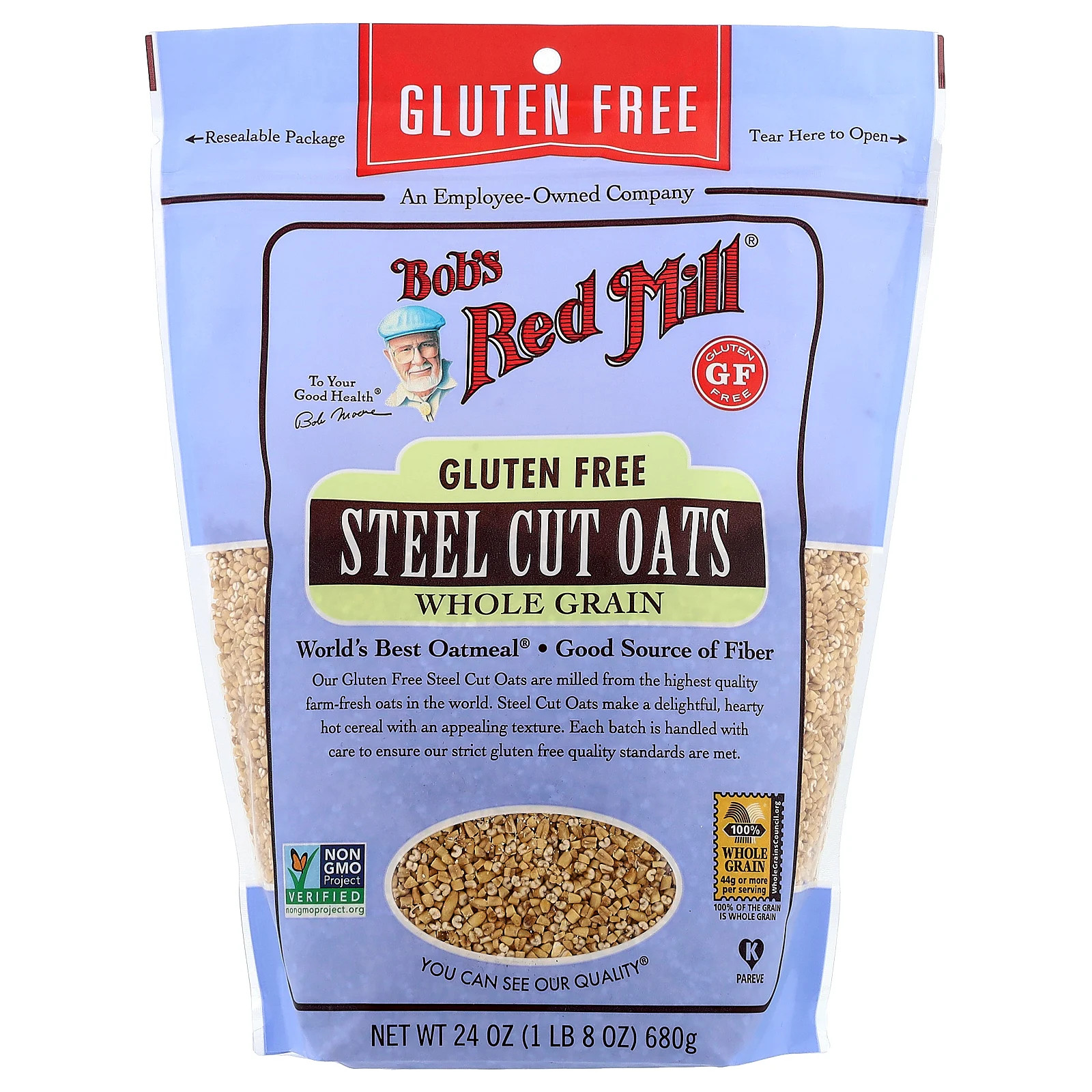 Steel Cut Oats цельнозер без глютена 24 унции 680 г 2590₽
