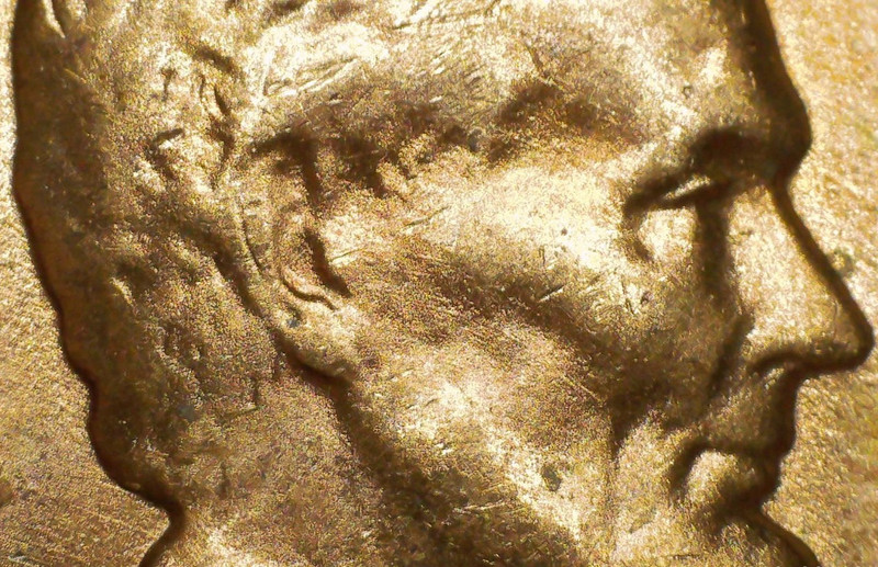 1957-D Lincoln Penny w/DDD-O/STG-O & R. Buy, get free coin.