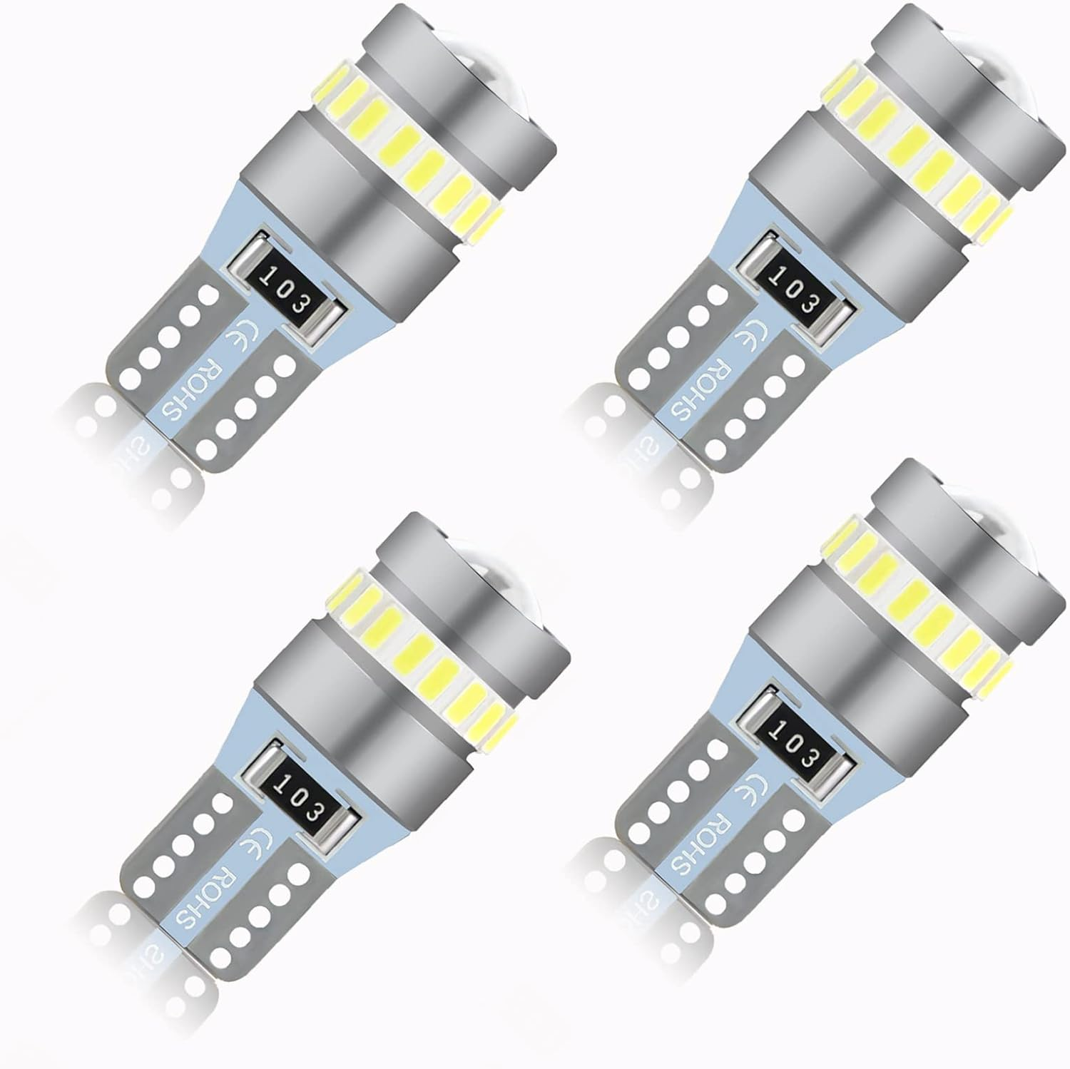 501 T10 W5W LED Bulbs 6000K White Light for Car LED Position Light Bulbs Interio
