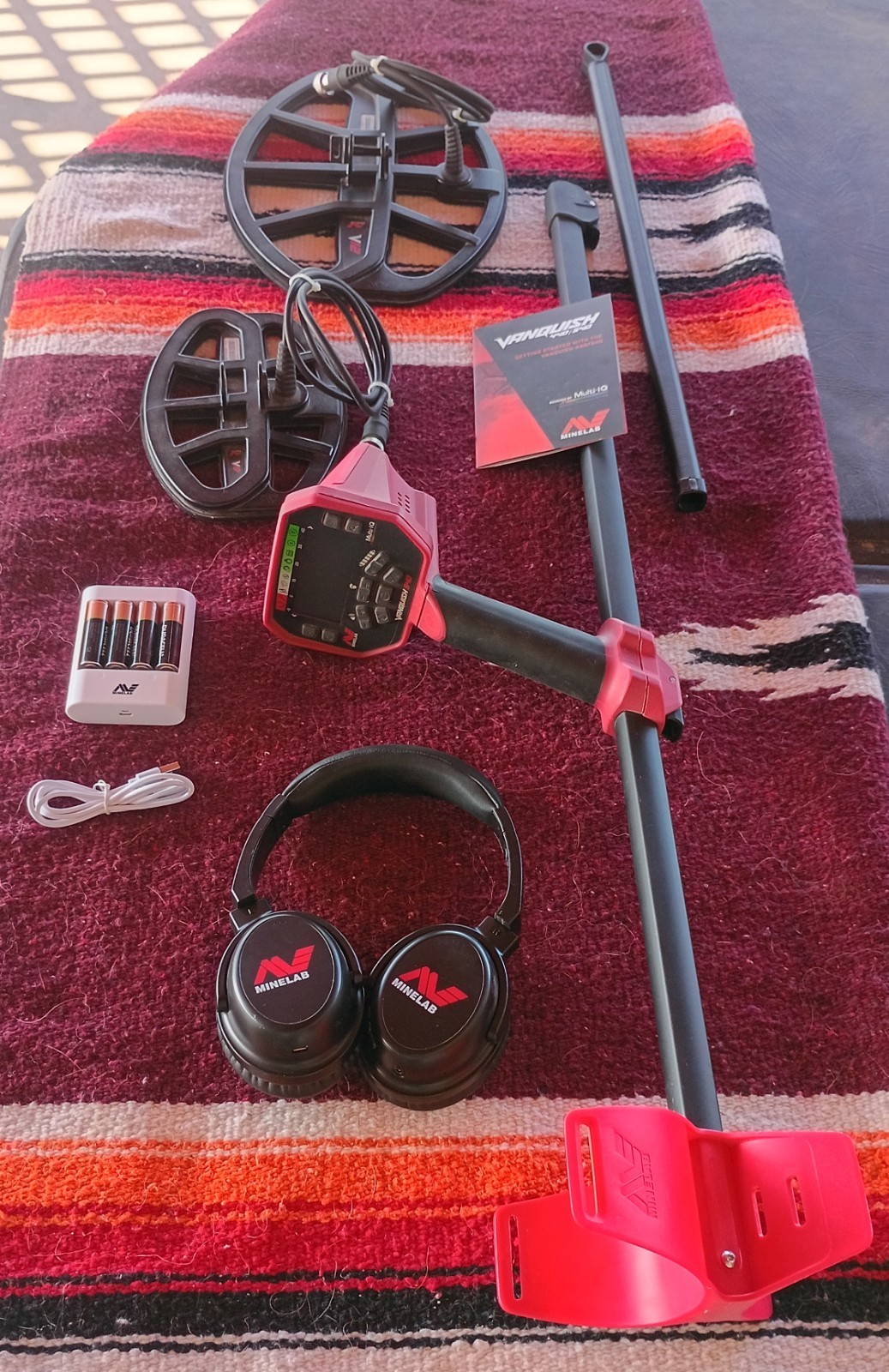 Minelab- Customized Vanquish 540, ProPack; 2-Search Coils, Headphones, Batteries