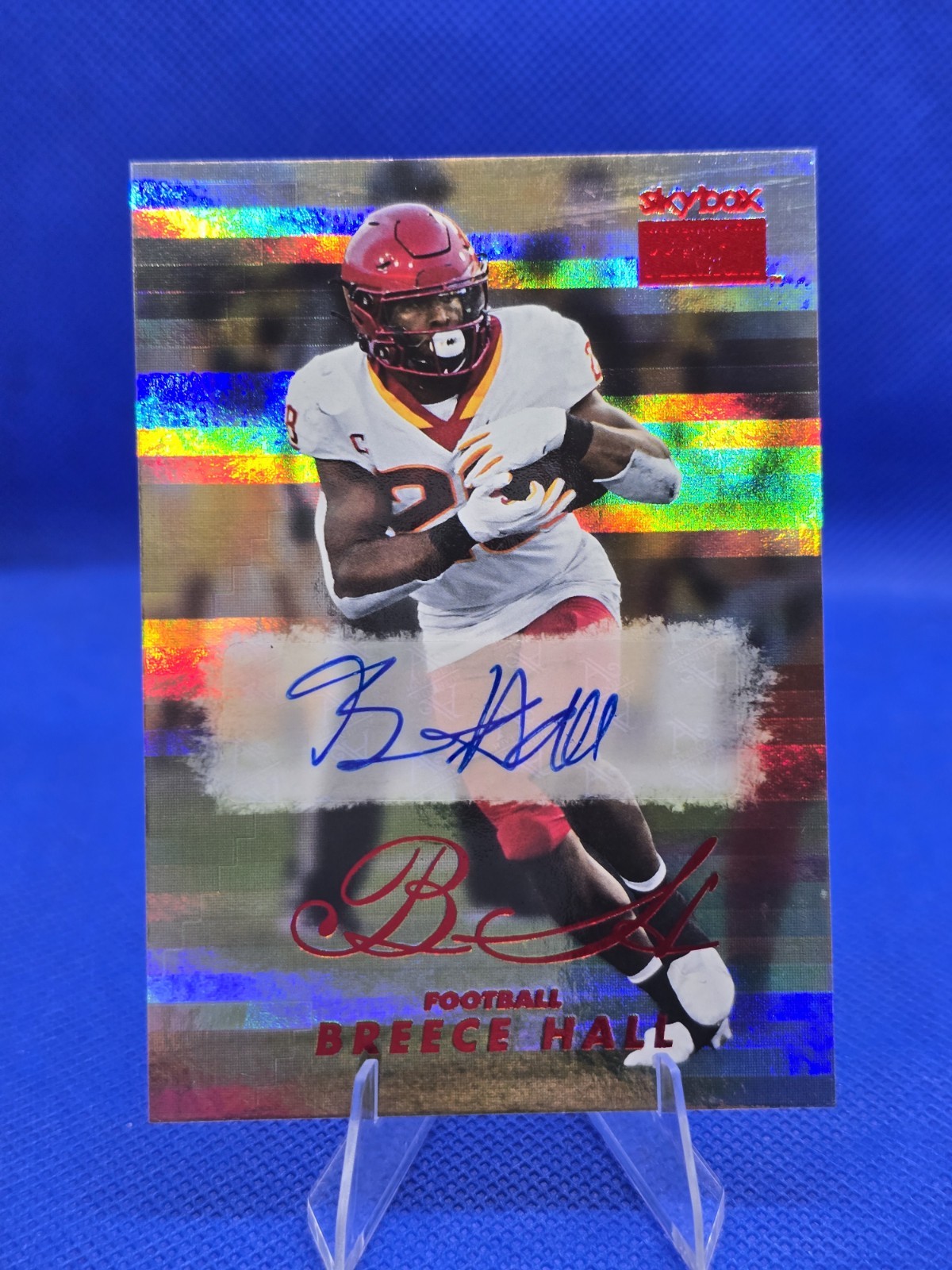 2022 Skybox Metal Universe Champions - Skybox Premium 1998-99 Retro Star Rubies Breece Hall #RS-6 Autographs (AU, RC)