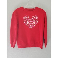 Girls' Red Heart Graphic Crewneck Sweatshirt