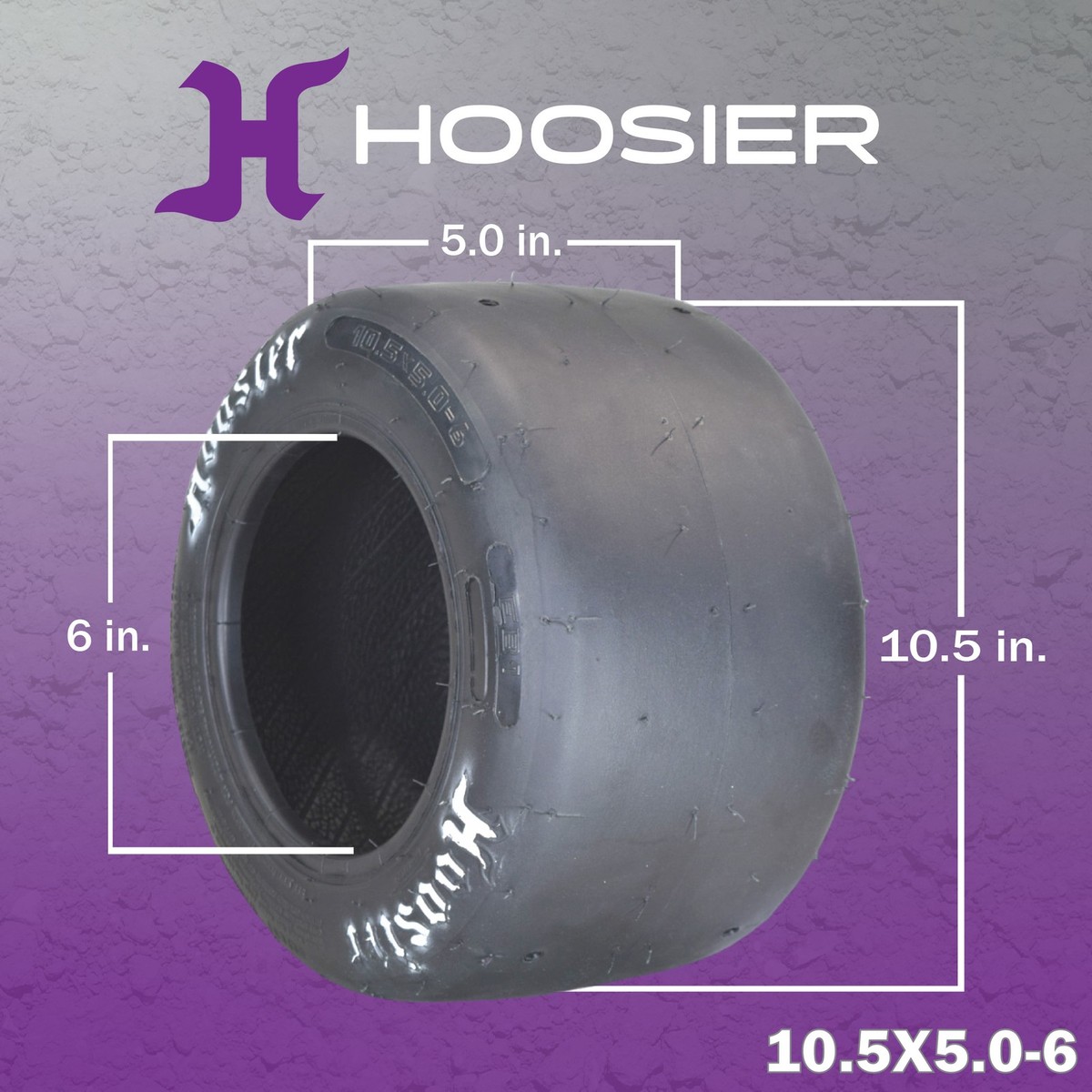 Hoosier 10.5x5.0-6 Slick Tire for Onewheel Pint & Pint X (5.0/10.5