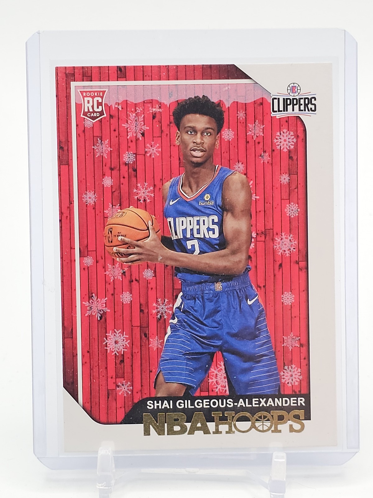SHAI GILGEOUS-ALEXANDER 2018-19 HOOPS HOLIDAY ROOKIE #262 CLIPPERS Q4641
