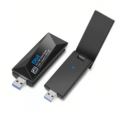 AC1300 USB WiFi Adapter EDR BT 5.0 Dongle 2.4G/5G Dual Band Wireless Network ...