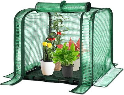 Portable Mini Greenhouse Small Green House with Waterproof Pad 23x13x17 Inch Pla