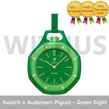 Swatch x Audemars Piguet Royal Pop Green Eight Pocket Watch SSX03G100N 