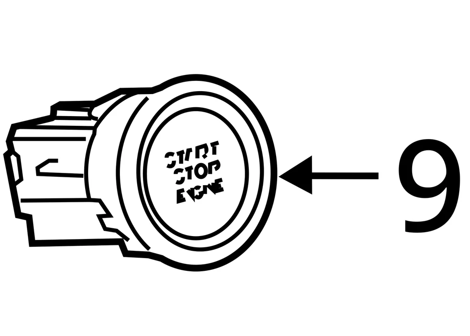 Interruptor de encendido pulsador para 14-19 LEXUS IS350 604602 Foto 4 de 4