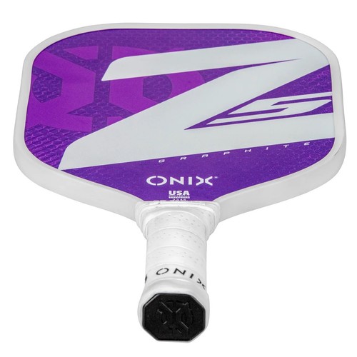 Onix 15.5" Z5 Wide Body Pickleball Paddle - Graphite, Stiff Flex - PURPLE - Afbeelding 4 van 5