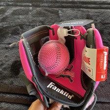 Franklin "My First Glove Left Hand 8.5" Pink Fielding Glove w/ Teeball New W/tag