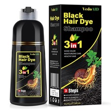 Black Hair Dye Shampoo Natural Fast Instant 3 in 1 Hair Dye Shampoo FREE US SHIP