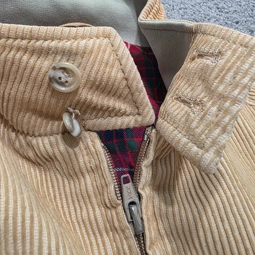 Vintage Baracuta G9 Van Heusen Harrington Corduroy Jacket 1970’s Plaid L 44 Rare image 7