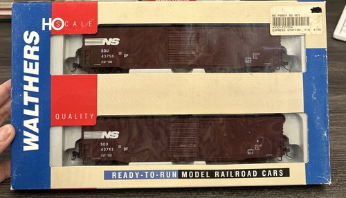 Coche de caja automático Walthers HO #932-23555 PS 60’ (paquete de 2) Norfolk Southern nuevo en caja | Condition: New