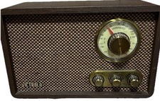 Victrola Retro Bluetooth AM/FM Radio with Classic Wood and Espresso Finish