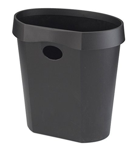 Avery Waste Bin Plastic Oval 18 Litre Black - Afbeelding 2 van 3