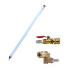 Car Radiator Cleaning Wand Stainless Steel With Brass Quick Connector 60cm Long