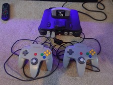 Nintendo 64 N64 Console + 3 Games 007 Golden Eye Diddy Kong Star Wars Empire Etc