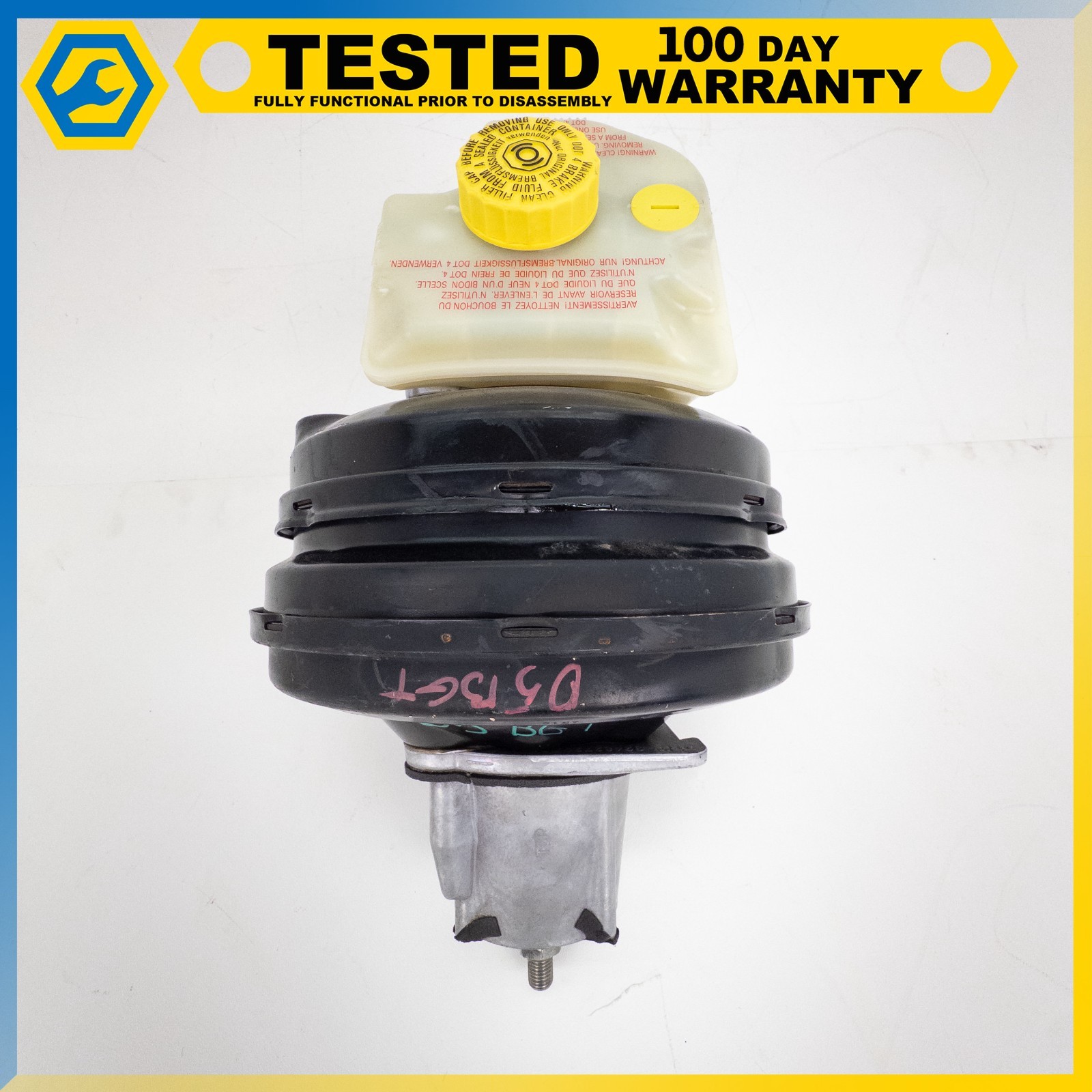 03-13 BENTLEY CONTINENTAL GT FLYING SPUR BRAKE BOOSTER MASTER CYLINDER OEM