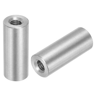 5Pcs Round Connector Nuts, M6x30x12mm Coupling Nut Sleeve Rod Bar Stud Nut