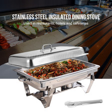 9QT Chafing Dish Buffet Set Stainless Steel Commercial Food Warmer W Clip