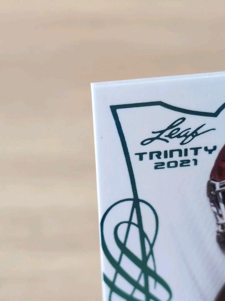 2021 Leaf Trinity TREVOR LAWRENCE #TPA-TL1 /50 SP PRE RC Platinum JERSEY NUMBER - Image 3 of 4