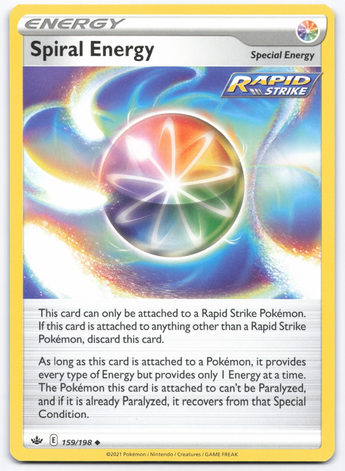 Pokémon TCG Spiral Energy 159/198 Chilling Reign LP