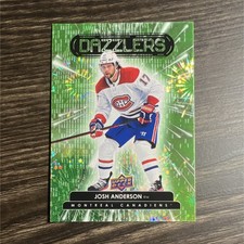 Upper Deck Series 1 Dazzler green Josh Anderson #DZ-4 Montreal Canadiens 2022-23