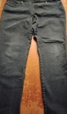 Faded Glory Women's Sz.16 Blue M.Wash Elastic Waist 5 Pkt. Stretch Skinny Jeans