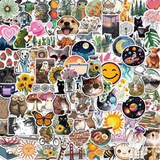 100Pcs Water Bottle Stickers for Kids, Cute Stickers, Waterproof Aesthetic Vinyl