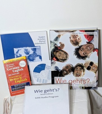 Wie geht's? Ninth Edition German Course by Sevin & Sevin + SAM + Audio CDs