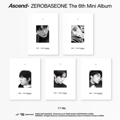 ZEROBASEONE [ASCEND-] 6th Mini Album 11 Ver/CD+Lyrics+11 Foto+Karte+Holder+GIFT