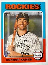 2024 Topps Heritage High Number - #700 Connor Kaiser (RC) Rockies (SP)