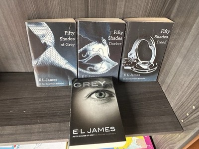 Fifty Shades of Grey Lot/3 Books I-II-III Romance Novels E L James Plus Grey