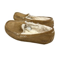UGG Ansley Women's Size 6 Brown Chestnut Moccasin Fur Lined Slippers S/N 1106878