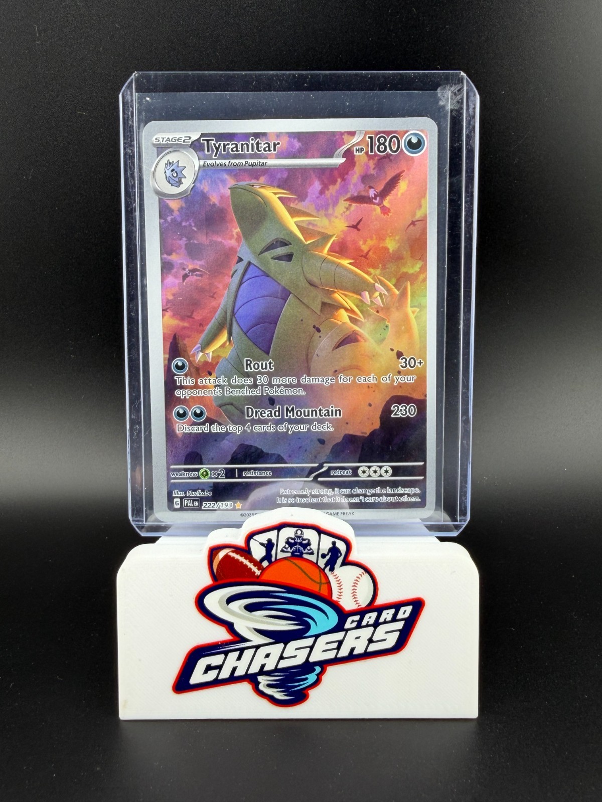 Tyranitar Illustration Rare 222/193 Sv02: Paldea Evolved Holo NM+