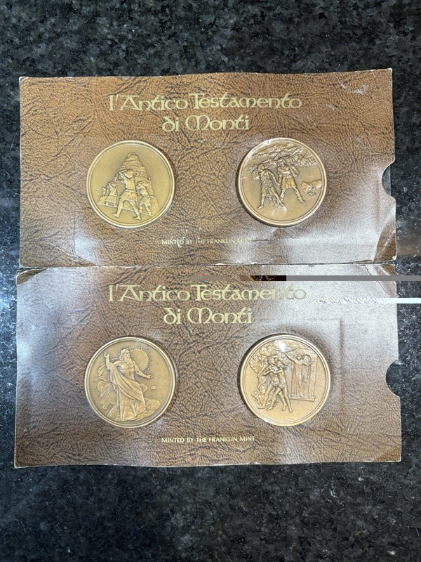 Franklin Mint L’Antico Testamento 4-Piece Medal Set